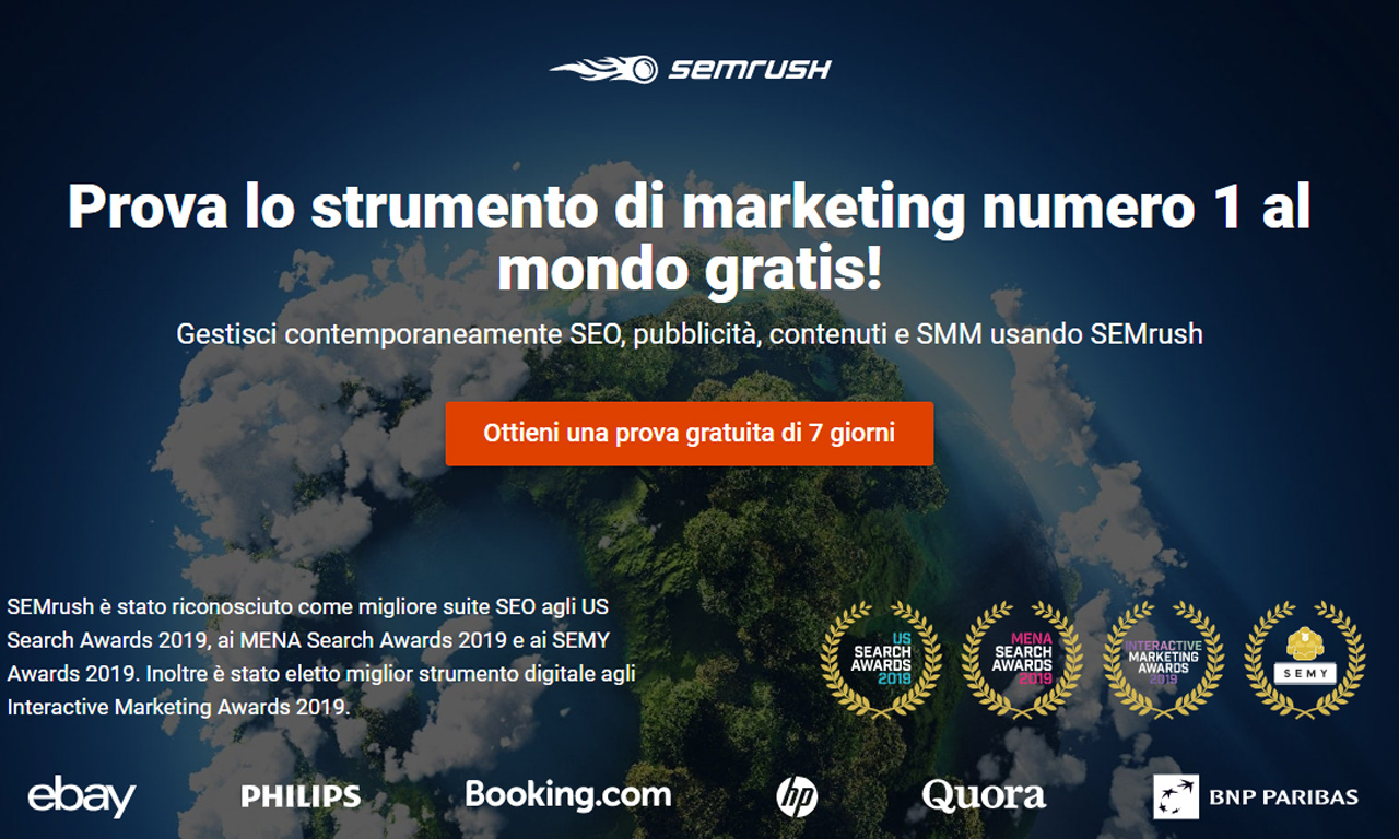SEMrush: lo strumento di Web Marketing numero 1 al Mondo