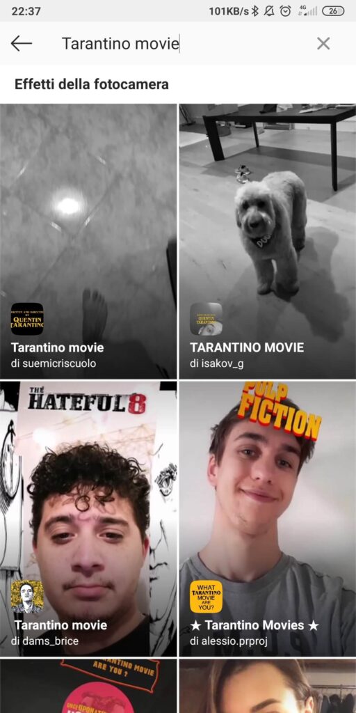 Tarantino movie