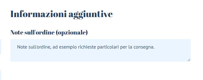 informazioni aggiuntive woocommerce