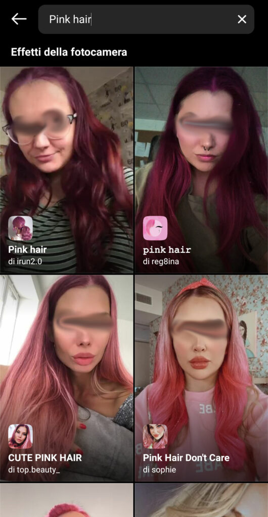Instagram colorare i capelli di rosa