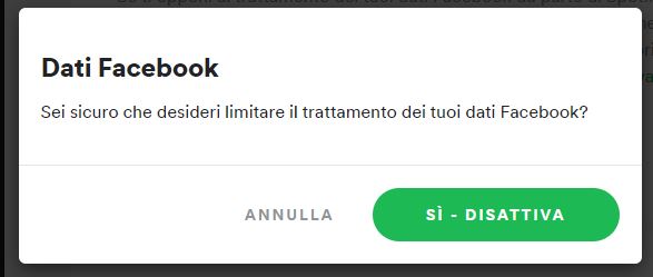 conferma si disattiva