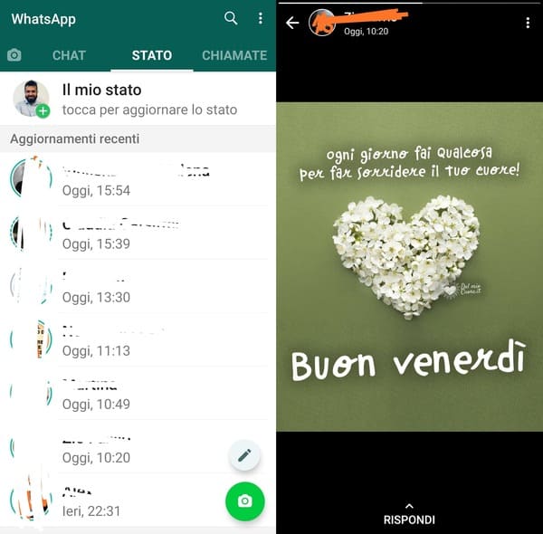visualizzare storie whatsapp