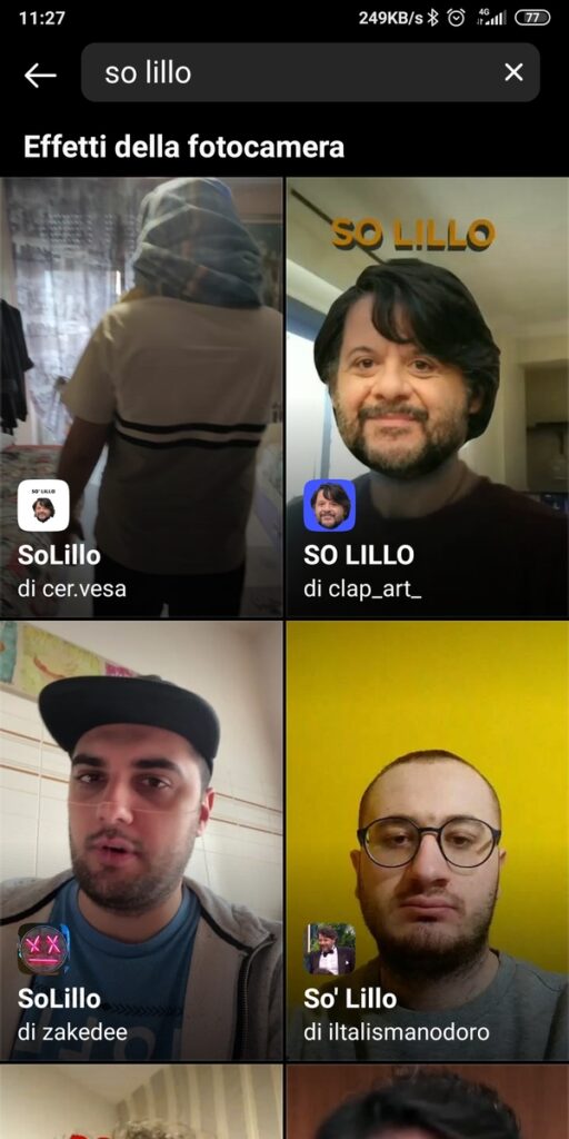 Filtro Instagram So Lillo