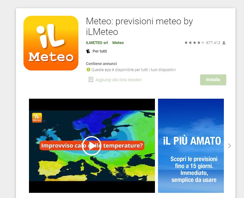 il meteo app