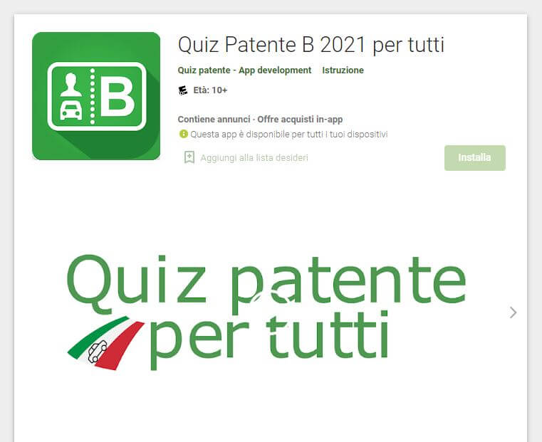 Quiz Patente per tutti