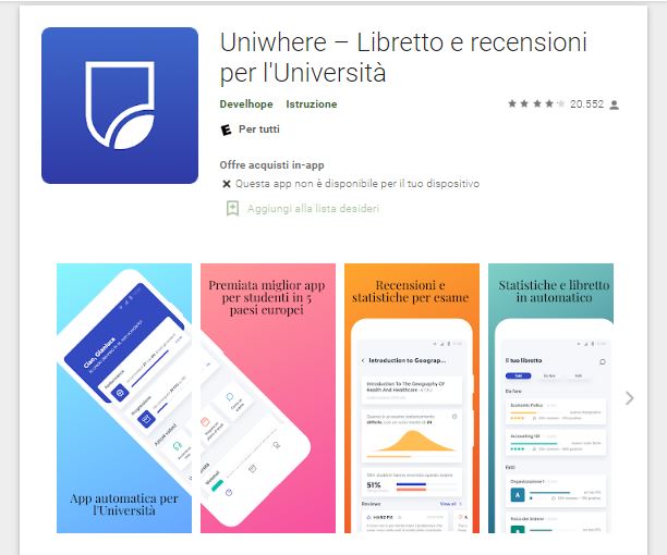 Uniwhere app