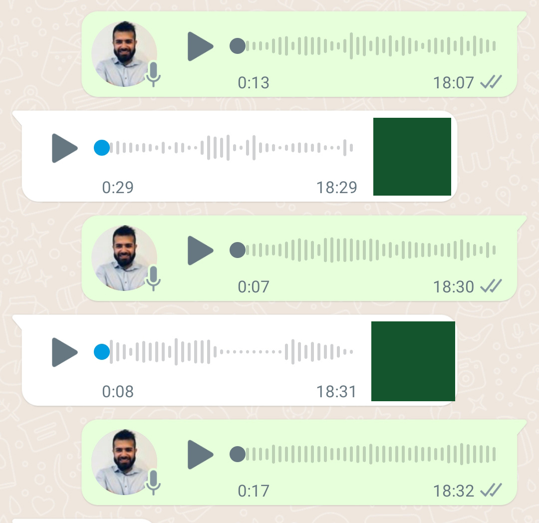 esempio audio whatsapp